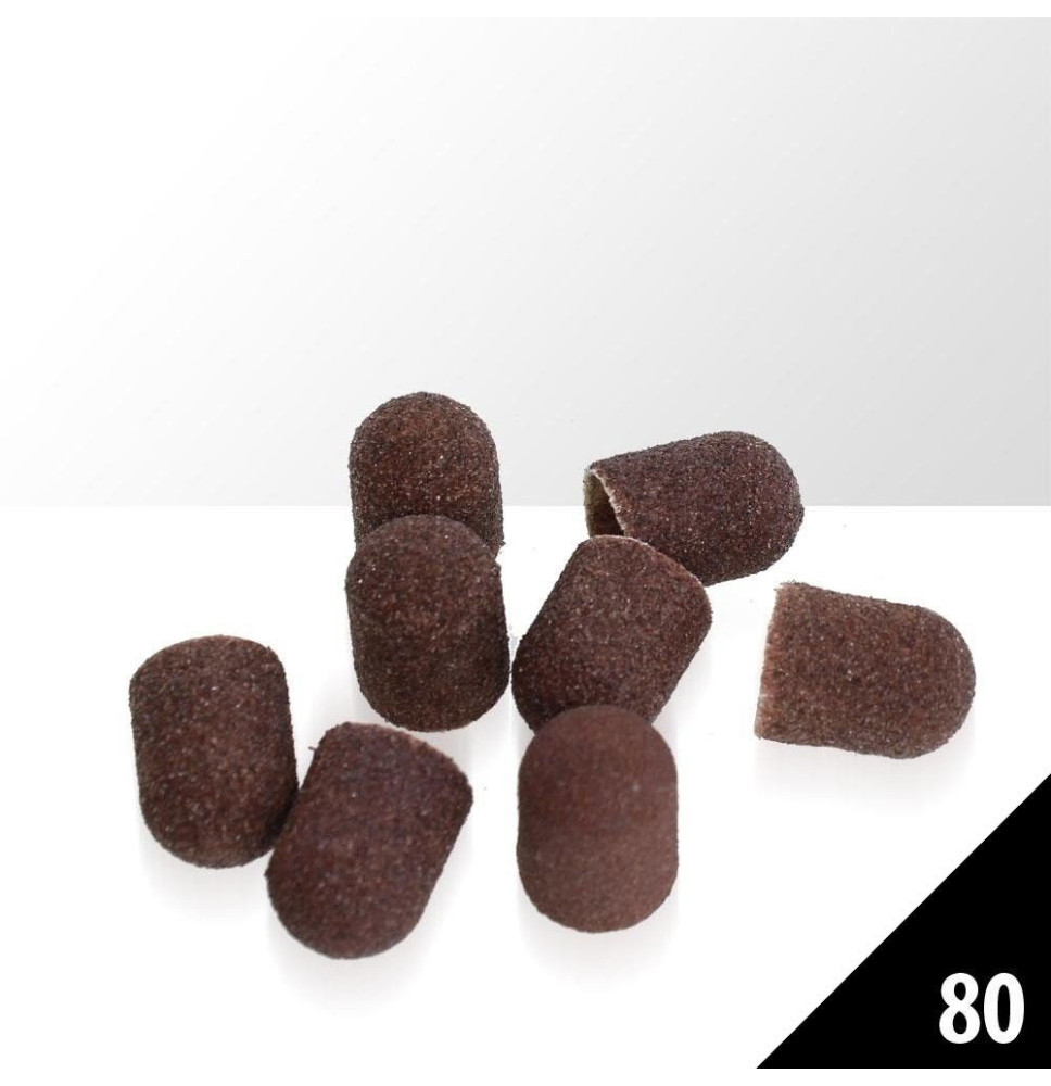 Brúsne klobúčiky na pedikúru 10 ks 13mm ´80