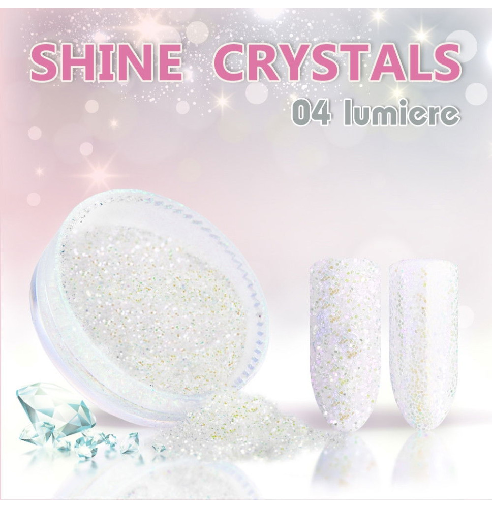 Prášok na nechty Shine crystal effect 04