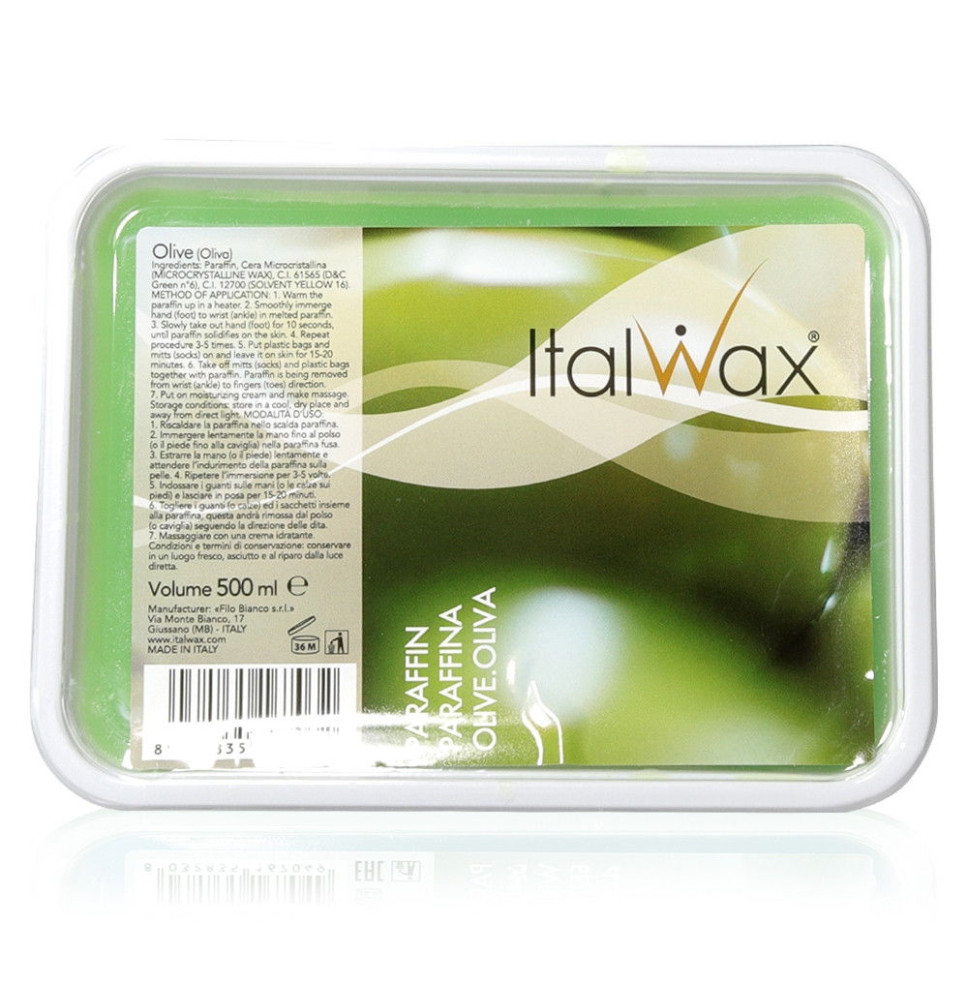 ItalWax kozmetický parafín oliva 500 ml