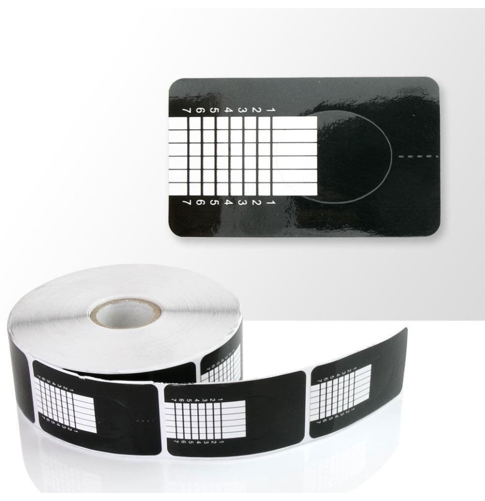 Šablóny na nechty čierne 500 ks