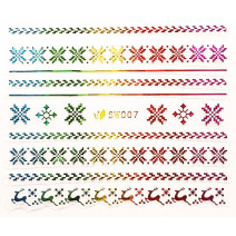 3D nálepky na nechty- vianočný motív SW007