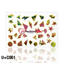 3D nálepky na nechty C061