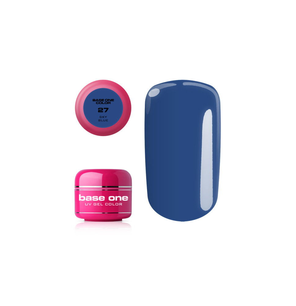 Uv farebný gél Base one - 27 Sky Blue 5g