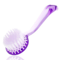 Kefka okrúhla s rúčkou na oprašovanie fialová