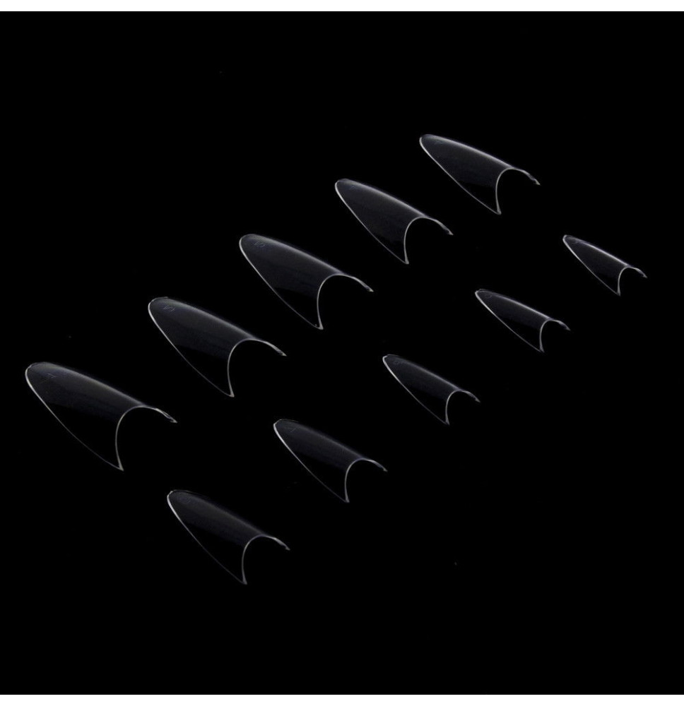 Náhradné balenie - Číre tipy Stileto 50 ks - bez zarážky