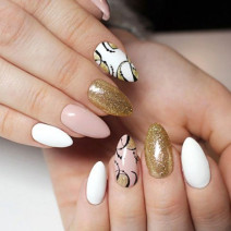 Semilac - gél lak 037 Gold Disco 7ml