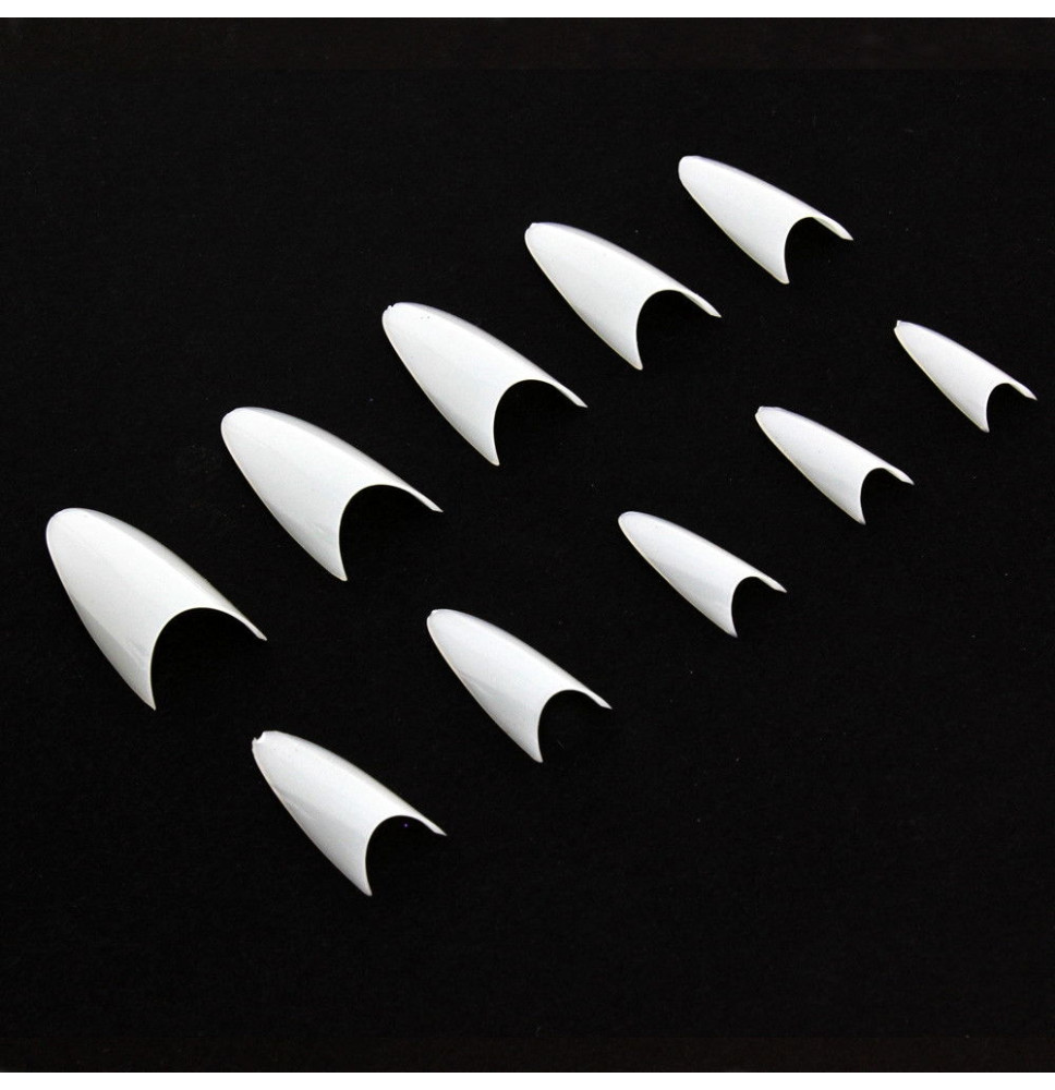 Naturálne tipy 120 ks - stileto bez zarážky