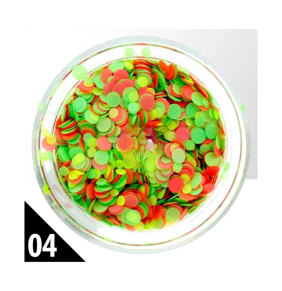 Ozdobné kolieska na nechty 4 mix