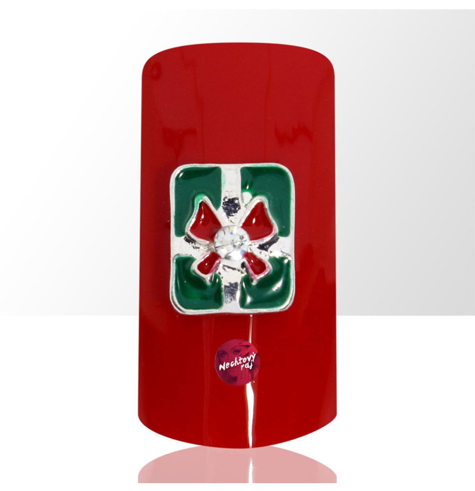 3D darček zelený 1 ks