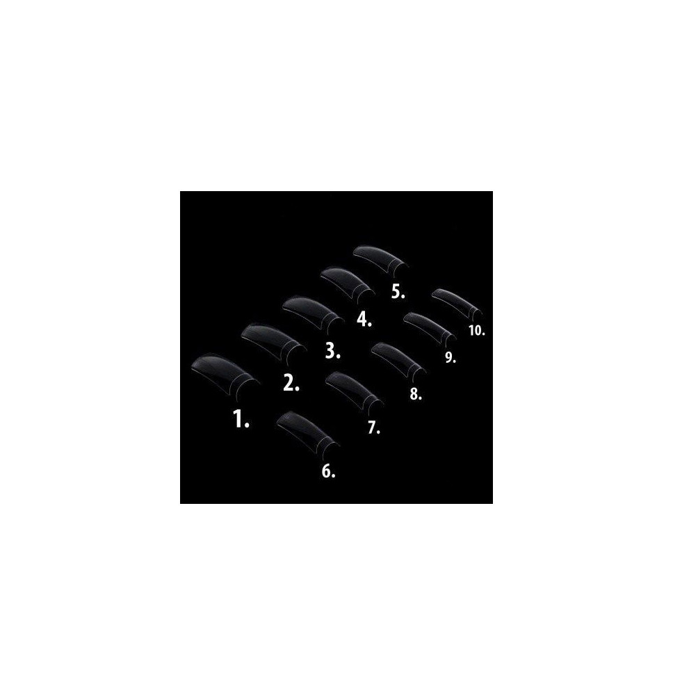 Priesvitné tipy č.3 60 ks - krátka zarážka