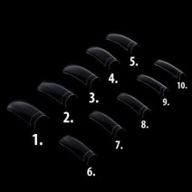 Priesvitné tipy č.10 60 ks - krátka zarážka