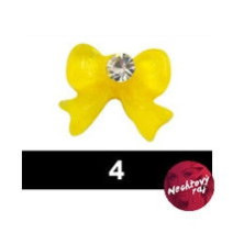 Kamienkové mašličky žlté - 5 ks