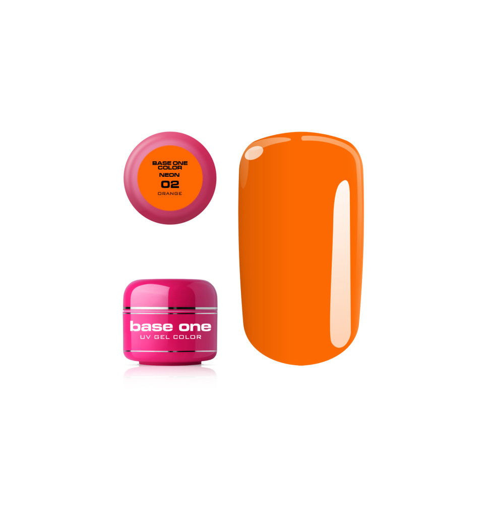 Silcare Base one neonový uv gél 02 ORANGE 5g