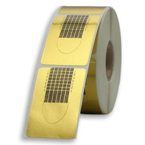 Šablony na nechty zlaté 500ks