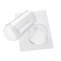 Silikonová pečiatka a stierka na pečiatkovanie a francúszku manikúru