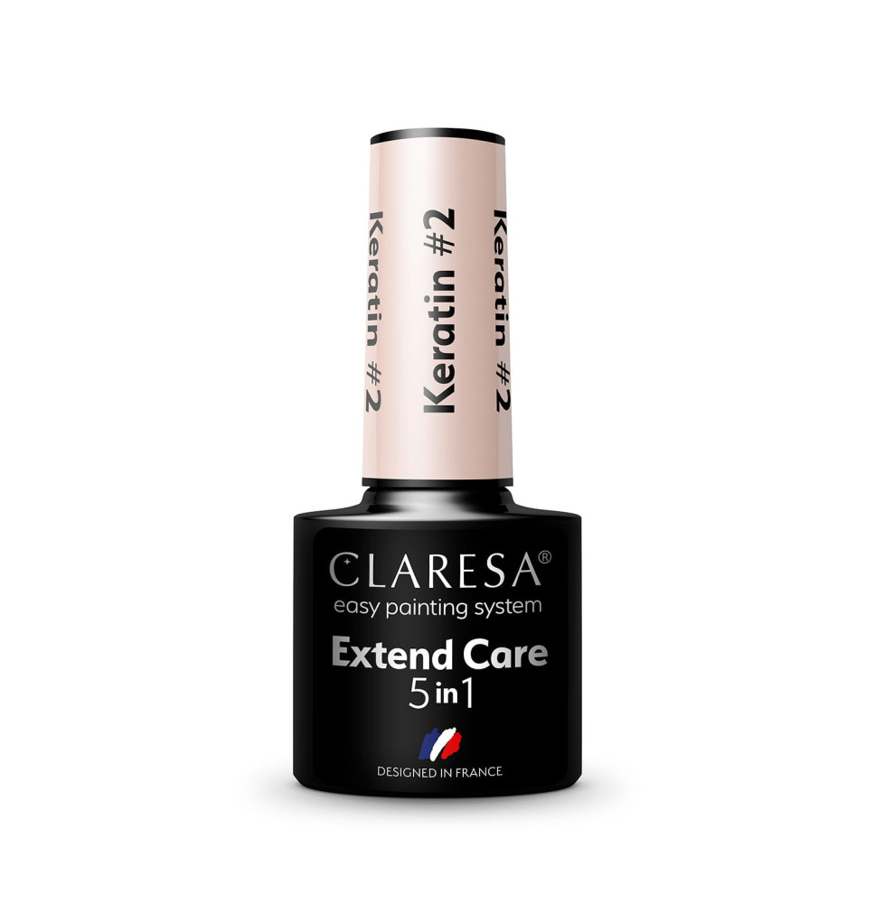 Gél lak CLARESA Extend Care 5v1 KERATIN 2