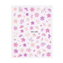 5D samolepiace nálepky na nechty s kvetinovým motívom MO-348