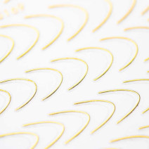 Samolepiace nálepky na francúzsku manikúru  STZ-CS169 gold