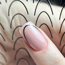 Samolepiace nálepky na francúzsku manikúru  STZ-CS169 black