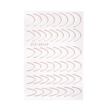 Samolepiace nálepky na francúzsku manikúru  STZ-CS169 rose golden