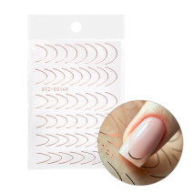 Samolepiace nálepky na francúzsku manikúru  STZ-CS169 rose golden