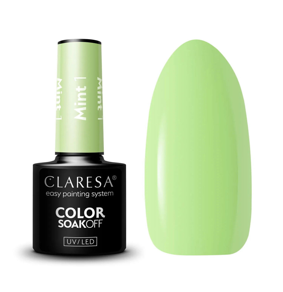 Gél lak CLARESA® Mint 1 5ml