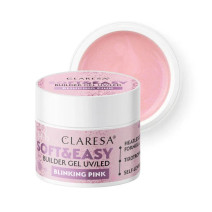CLARESA STAVEBNÝ GÉL NA NECHTY SOFT&EASY BLINKING PINK 45G