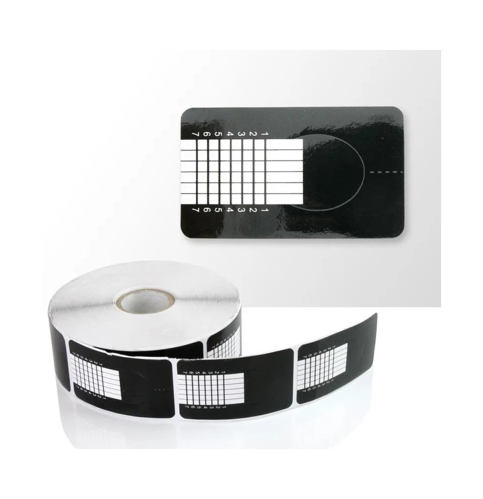 Šablóny na nechty čierne 100 ks