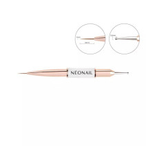 Neonail štetec na zdobenie obojstanný