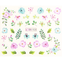 Vodonálepky s motívmi kvetov BN-925