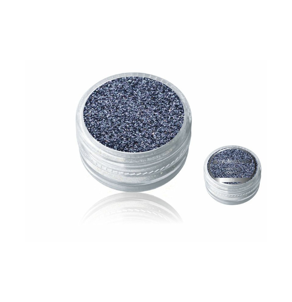 Trblietavý prášok Professionail tmavo strieborný