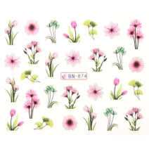 Vodonálepky s motívmi kvetov BN-874