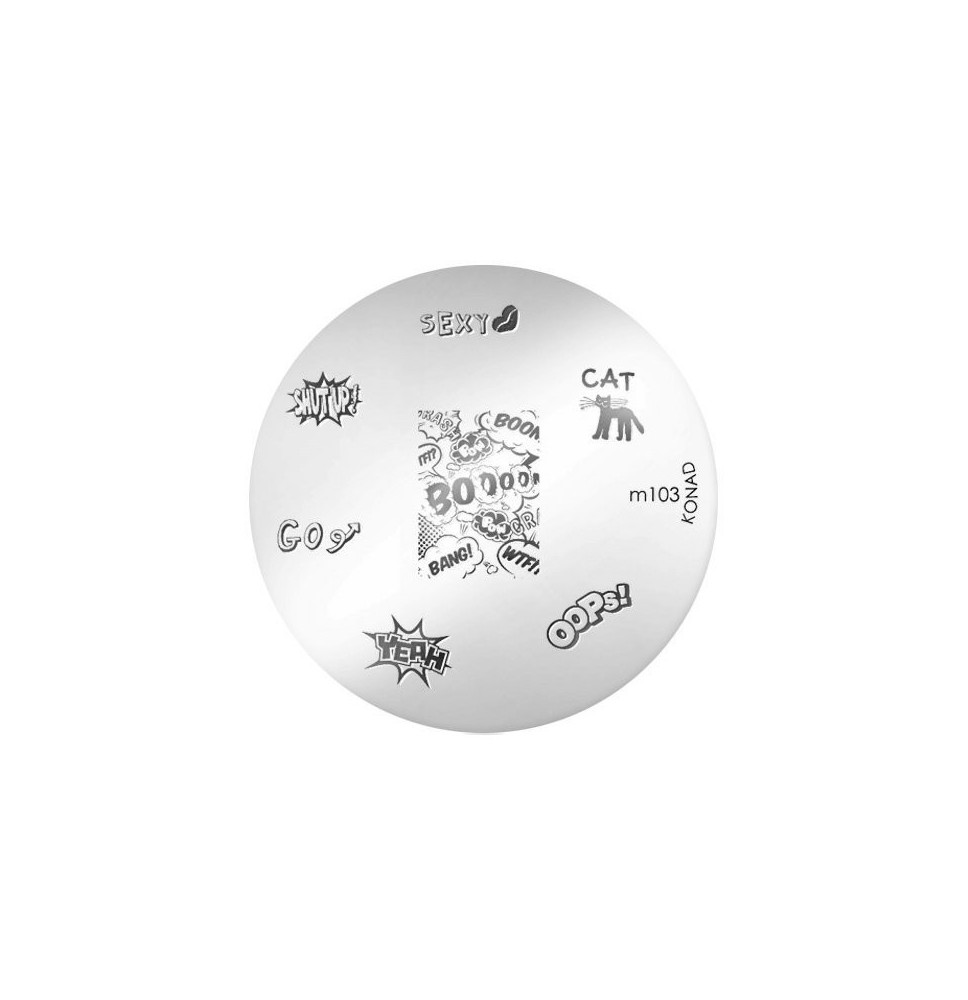 Zdobiaca platnička KONAD vzor M103