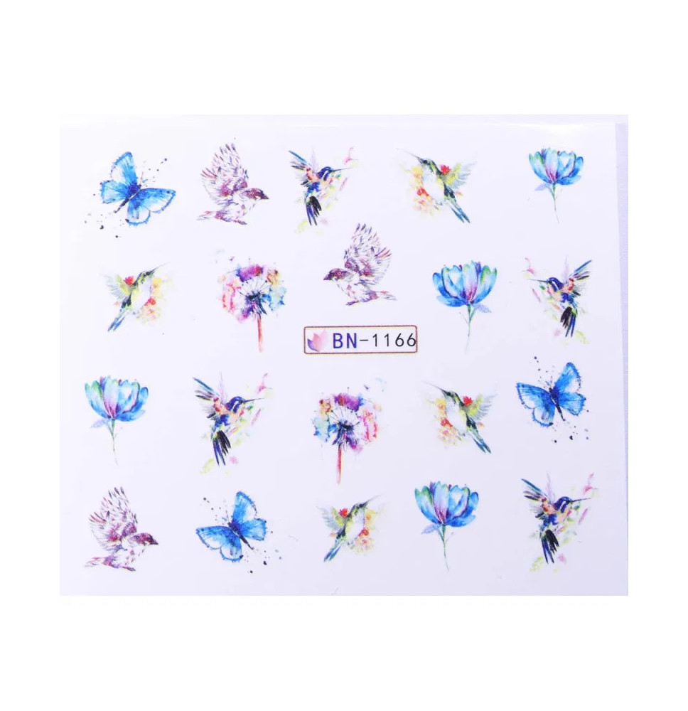 Vodonálepky s motívom motýľov BN-1166
