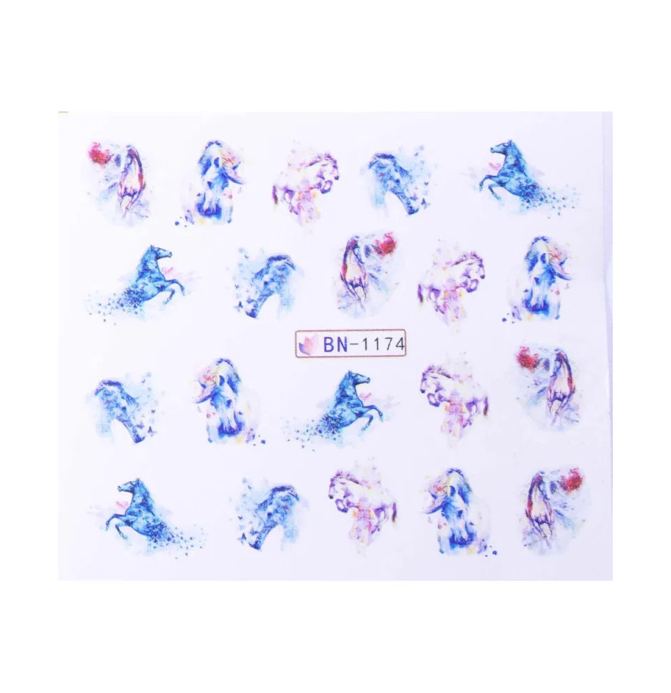 Vodonálepky s motívom koní BN-1174