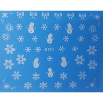 Vianočná vodonálepka vločky D261
