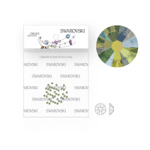 Swarovski kryštáliky SS5 Iridescent Green - 50 kusov