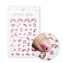 Samolepiace nálepky na nechty s kvetmi CM-047