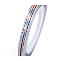 NeoNail zdobiaci pásik strieborný holografický