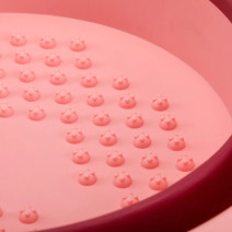 Skladovanie misky na pedikúru z plastu a silikónu