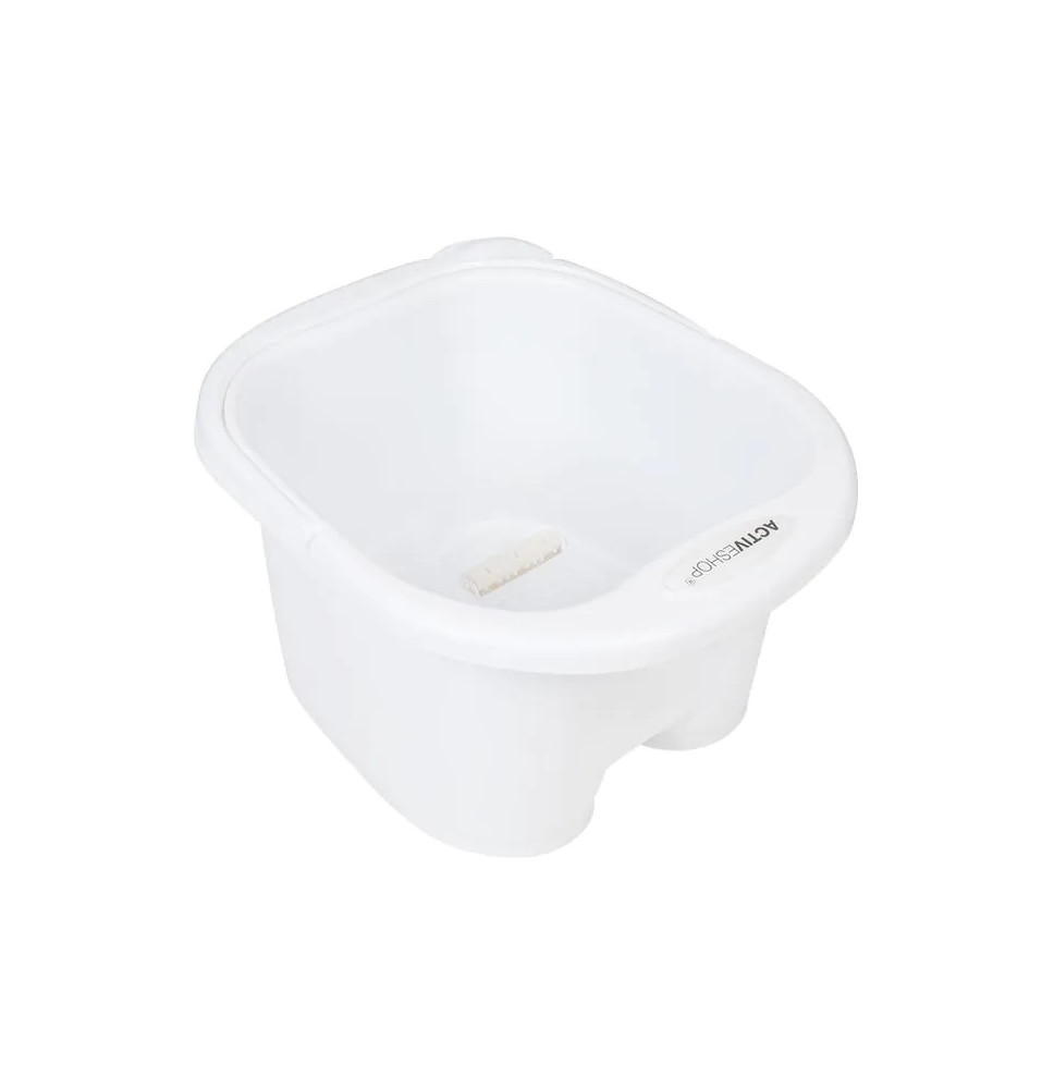 Masážna miska na pedikúru s valčekmi v bielej