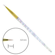 Štetec na zdobenie nechtov BWA LINER 7 mm č. 3