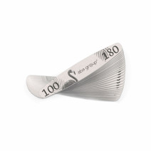 Aba Group pilník elipsa biely 100/180