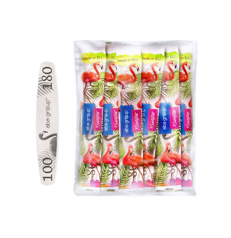 Aba Group pilník elipsa biely 100/180