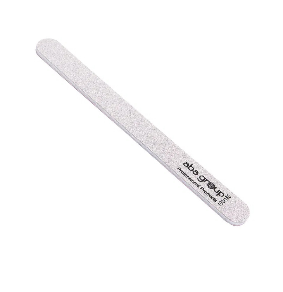 Aba Group pilník rovný biely 100/180