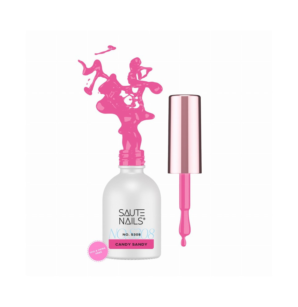Gél lak na nechty Saute Nails S308 Candy Sandy 8ml