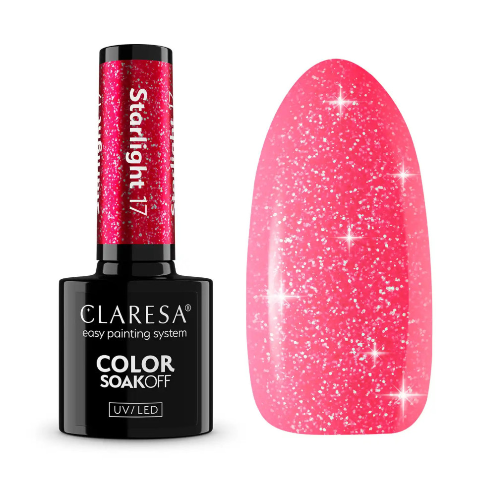 Gél lak CLARESA Starlight 17 5ml