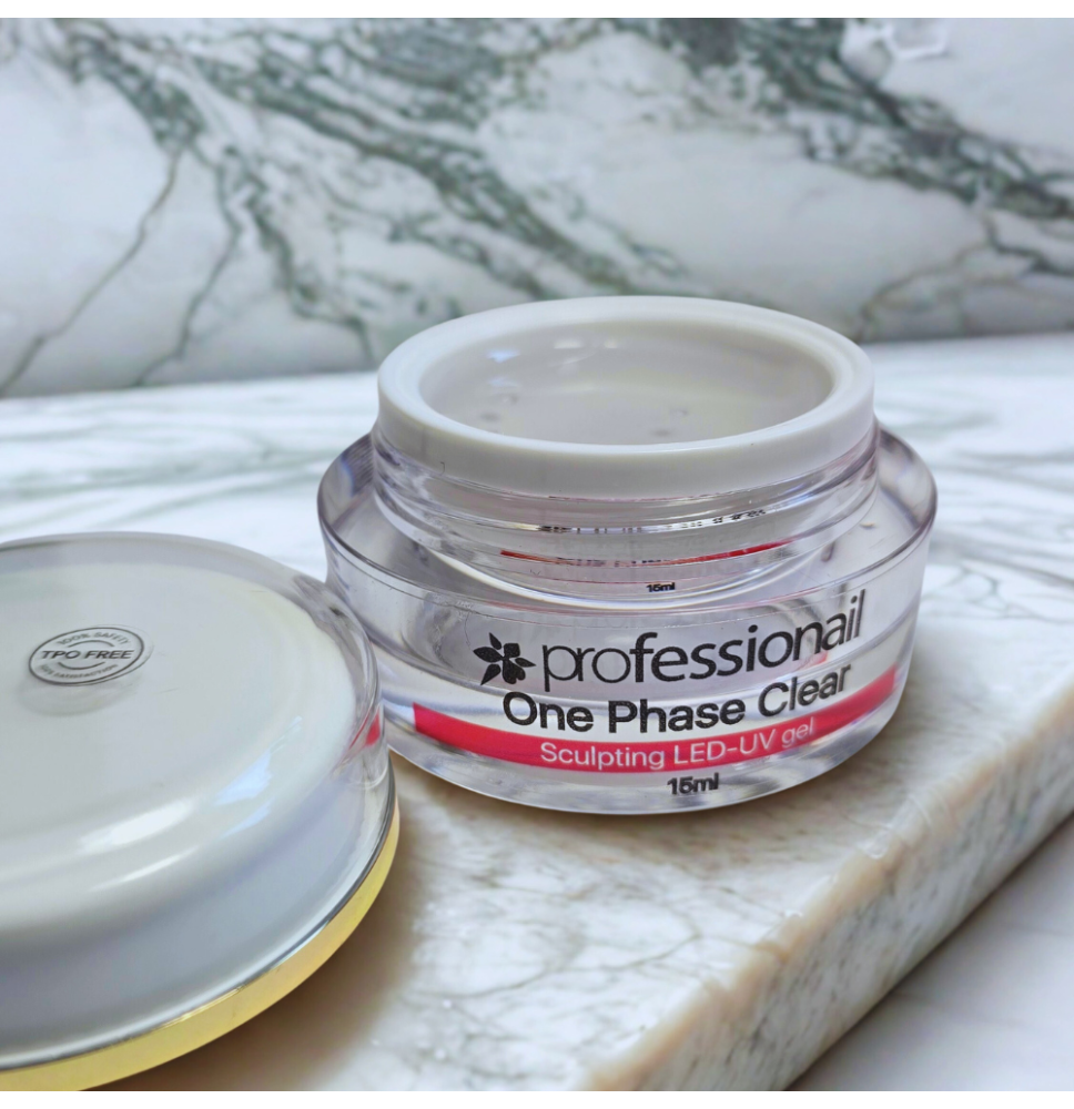 LED-UV GÉL JEDNOFÁZOVÝ ČÍRY 15ML PROFESSIONAIL
