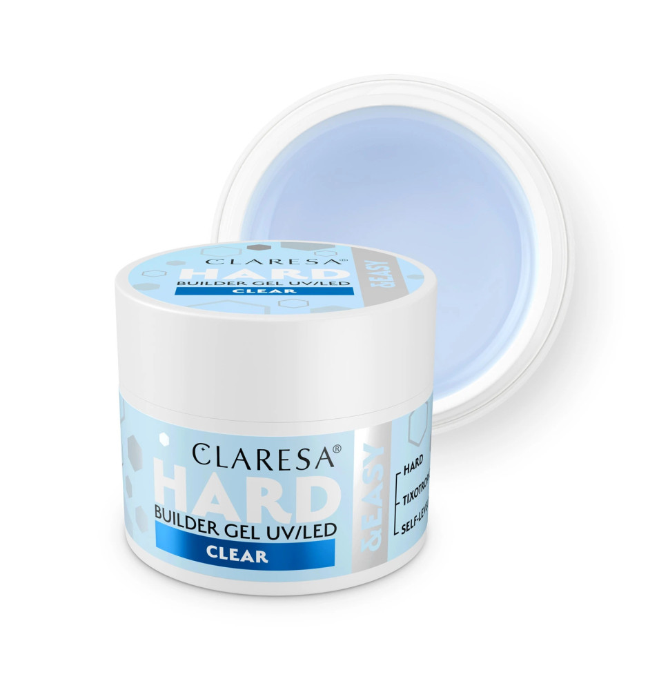 CLARESA STAVEBNÝ GÉL NA NECHTY HARD&EASY CLEAR 45g