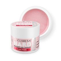 CLARESA STAVEBNÝ GÉL NA NECHTY HARD&EASY GLAM PINK 45g